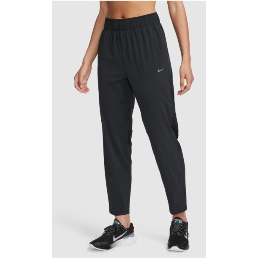 Nike Dri-FIT Training Jogger Pants Women S BG (L) Black Elastic Waist Streetwear